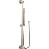 imageMoen Modern Matte Black EcoPerformance Handshower Handheld Shower with 30Inch Slide Bar and 69Inch Metal Hose 3887EPBLBrushed Nickel