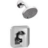 imageMoen T2472EPBL Genta LX PosiTemp Pressure Balancing EcoPerformance Modern Shower Only Trim Valve Required Matte BlackChrome