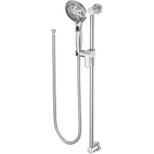 imageMoen 3671EPBN 5Function Massaging Handshower with Toggle Pause Includes 30Inch Slide Bar and 69Inch Hose Brushed NickelChrome
