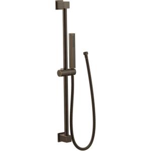 imageMoen 3988EP OneFunction EcoPerformance Modern Handshower with 30Inch Slide Bar and 69Inch Hose ChromeMediterranean Bronze