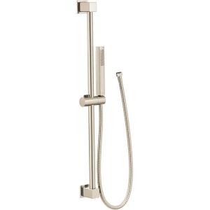 imageMoen 3988EP OneFunction EcoPerformance Modern Handshower with 30Inch Slide Bar and 69Inch Hose ChromePolished Nickel