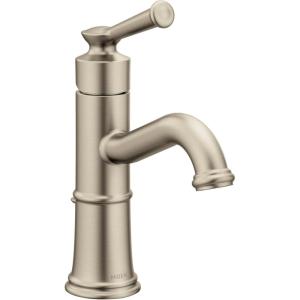 imageMoen Belfield Oil Rubbed Bronze OneHandle Bathroom Sink Faucet with Drain Assembly and Optional Deckplate 6402ORBBrushed Nickel