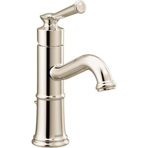 imageMoen Belfield Oil Rubbed Bronze OneHandle Bathroom Sink Faucet with Drain Assembly and Optional Deckplate 6402ORBPolished Nickel