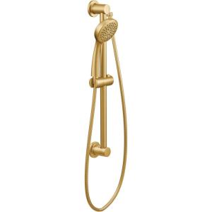 imageMoen Chrome EcoPerformance Handheld Shower with 24Inch Slide Bar and 59Inch Hose 3868EPBrushed Gold