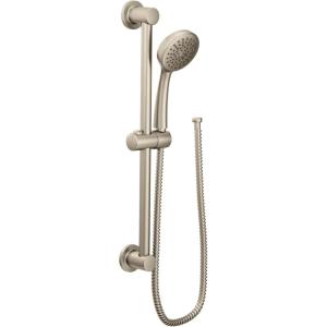 imageMoen Chrome EcoPerformance Handheld Shower with 24Inch Slide Bar and 59Inch Hose 3868EPBrushed Nickel