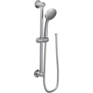 imageMoen Chrome EcoPerformance Handheld Shower with 24Inch Slide Bar and 59Inch Hose 3868EPChrome
