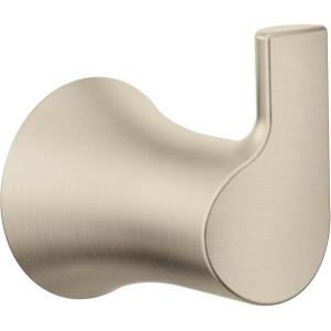 imageMoen Doux Matte Black Single Robe Hook YB0203BLBrushed Nickel