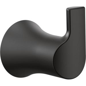 imageMoen Doux Matte Black Single Robe Hook YB0203BLMatte Black