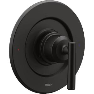 imageMoen Gibson Matte Black PosiTemp PressureBalancing Modern Valve Handle Only Trim Valve Required T2901BL
