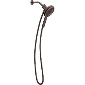 imageMoen N400H0CH Quattro Handheld Four Unique Shower Experiences and Magnetix Dock ChromeOil Rubbed Bronze