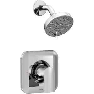 imageMoen T2472EPBL Genta LX PosiTemp Pressure Balancing EcoPerformance Modern Shower Only Trim Valve Required Matte BlackChrome