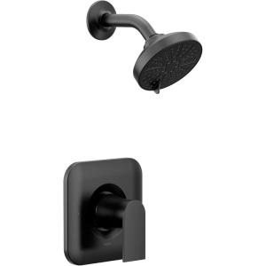 imageMoen T2472EPBL Genta LX PosiTemp Pressure Balancing EcoPerformance Modern Shower Only Trim Valve Required Matte BlackMatte Black