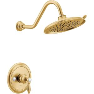 imageMoen UTS33102EPBG Weymouth MCORE 3Series 1Handle EcoPerformance Shower Trim Kit Valve Required Brushed Gold