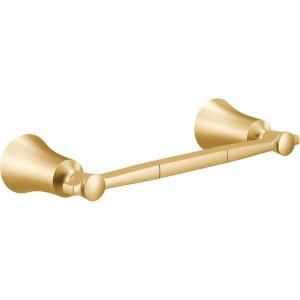 imageMoen YB0386CH Flara 9Inch Single Hand Towel Bar ChromeBrushed Gold