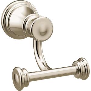 imageMoen YB6403ORB Belfield Double Robe Hook Oil Rubbed BronzePolished Nickel
