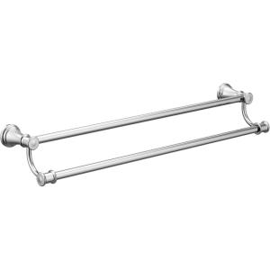 imageMoen YB6422ORB Belfield 24 inch Bathroom Double Towel Bar Oil Rubbed BronzeChrome