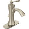 imageMoen 4500ORB Wynford One Handle Single Hole Traditional Bathroom Faucet OilRubbed BronzeBrushed Nickel
