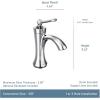 imageMoen 4500ORB Wynford One Handle Single Hole Traditional Bathroom Faucet OilRubbed BronzeBrushed Nickel