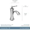 imageMoen 4500ORB Wynford One Handle Single Hole Traditional Bathroom Faucet OilRubbed BronzeOil Rubbed Bronze