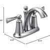 imageMoen 4505ORB Wynford TwoHandle Centerset High Arc Bathroom Faucet Oil Rubbed BronzeChrome