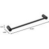 imageMoen Align Brushed Gold 24Inch Modern Single Towel Bar YB0424BGMatte Black