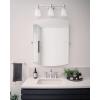 imageMoen Flara Chrome Modern Square 28quot W x 3775quot H Tilting Wall Mount Bathroom Mirror YB0392CHChrome
