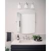 imageMoen Flara Chrome Modern Square 28quot W x 3775quot H Tilting Wall Mount Bathroom Mirror YB0392CHChrome