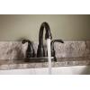 imageMoen Idora Mediterranean Bronze TwoHandle Centerset Bathroom Sink Faucet with Drain Assembly 84115BRB