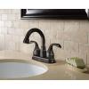 imageMoen Idora Mediterranean Bronze TwoHandle Centerset Bathroom Sink Faucet with Drain Assembly 84115BRB