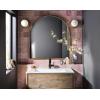 imageMoen S6910BL Doux Collection One Handle High Arc Laminar Stream Bathroom Faucet Matte BlackMatte Black