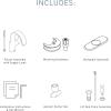 imageMoen S6910BL Doux Collection One Handle High Arc Laminar Stream Bathroom Faucet Matte BlackMatte Black