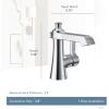 imageMoen S6981 Flara OneHandle Single Hole Bathroom Faucet with Drain Assembly ChromeChrome
