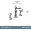 imageMoen TS42114ORB Weymouth TwoHandle Widespread Cross Handle Bathroom Faucet Trim Kit Valve Required Oil Rubbed BronzeMatte Black