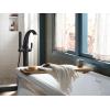 imageMoen Voss Matte Black OneHandle Freestanding Floor Mount Tub Filler with Handshower 695BL