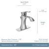 imageMoen Voss Oil Rubbed Bronze OneHandle HighArc Bathroom Faucet with Drain Assembly for SingleHole Sink 6903ORBBronze
