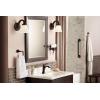 imageMoen Voss Oil Rubbed Bronze OneHandle HighArc Bathroom Faucet with Drain Assembly for SingleHole Sink 6903ORBBronze