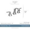 imageMoen Voss OilRubbed Bronze TwoHandle Widespread 3Hole HighArc Lavatory Faucet with Vanity Drain Assembly for Bathroom Sink T6905ORBBrushed Nickel