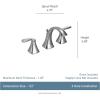 imageMoen Voss OilRubbed Bronze TwoHandle Widespread 3Hole HighArc Lavatory Faucet with Vanity Drain Assembly for Bathroom Sink T6905ORBChrome