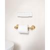 imageMoen Weymouth Brushed Gold Pivoting Double Post Toilet Paper Holder YB8408BG
