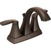 imageMoen 6901ORB Voss TwoHandle HighArc Centerset Bathroom Faucet with Drain Assembly OilRubbed BronzeBronze