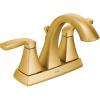 imageMoen 6901ORB Voss TwoHandle HighArc Centerset Bathroom Faucet with Drain Assembly OilRubbed BronzeGold