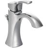 imageMoen Voss Oil Rubbed Bronze OneHandle HighArc Bathroom Faucet with Drain Assembly for SingleHole Sink 6903ORBChrome