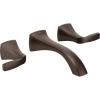 imageMoen Voss Oil Rubbed Bronze TwoHandle Wall Mount Bathroom Faucet Trim Kit Valve Required T6906ORBBronze