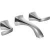 imageMoen Voss Oil Rubbed Bronze TwoHandle Wall Mount Bathroom Faucet Trim Kit Valve Required T6906ORBChrome