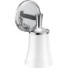 imageMoen YB0361CH Flara 1Light DualMount Bath Bathroom Vanity Light Fixture with Frosted Glass ChromeChrome