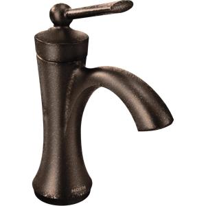 imageMoen 4500ORB Wynford One Handle Single Hole Traditional Bathroom Faucet OilRubbed BronzeOil Rubbed Bronze
