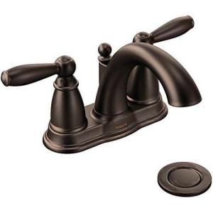 imageMoen 6610ORB Brantford Two Handle Centerset Bathroom Faucet with Drain Assembly 05 OilRubbed BronzeOil Rubbed Bronze