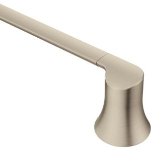imageMoen Doux Matte Black 24Inch Single Towel Bar YB0224BLBrushed Nickel