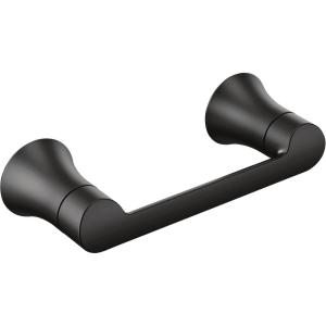 imageMoen Doux Matte Black Pivoting Toilet Paper Holder YB0208BLMatte Black