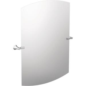 imageMoen Flara Chrome Modern Square 28quot W x 3775quot H Tilting Wall Mount Bathroom Mirror YB0392CHChrome